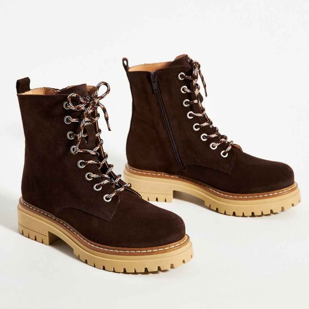 HTF Anthropologie Harvest Hiker Boots